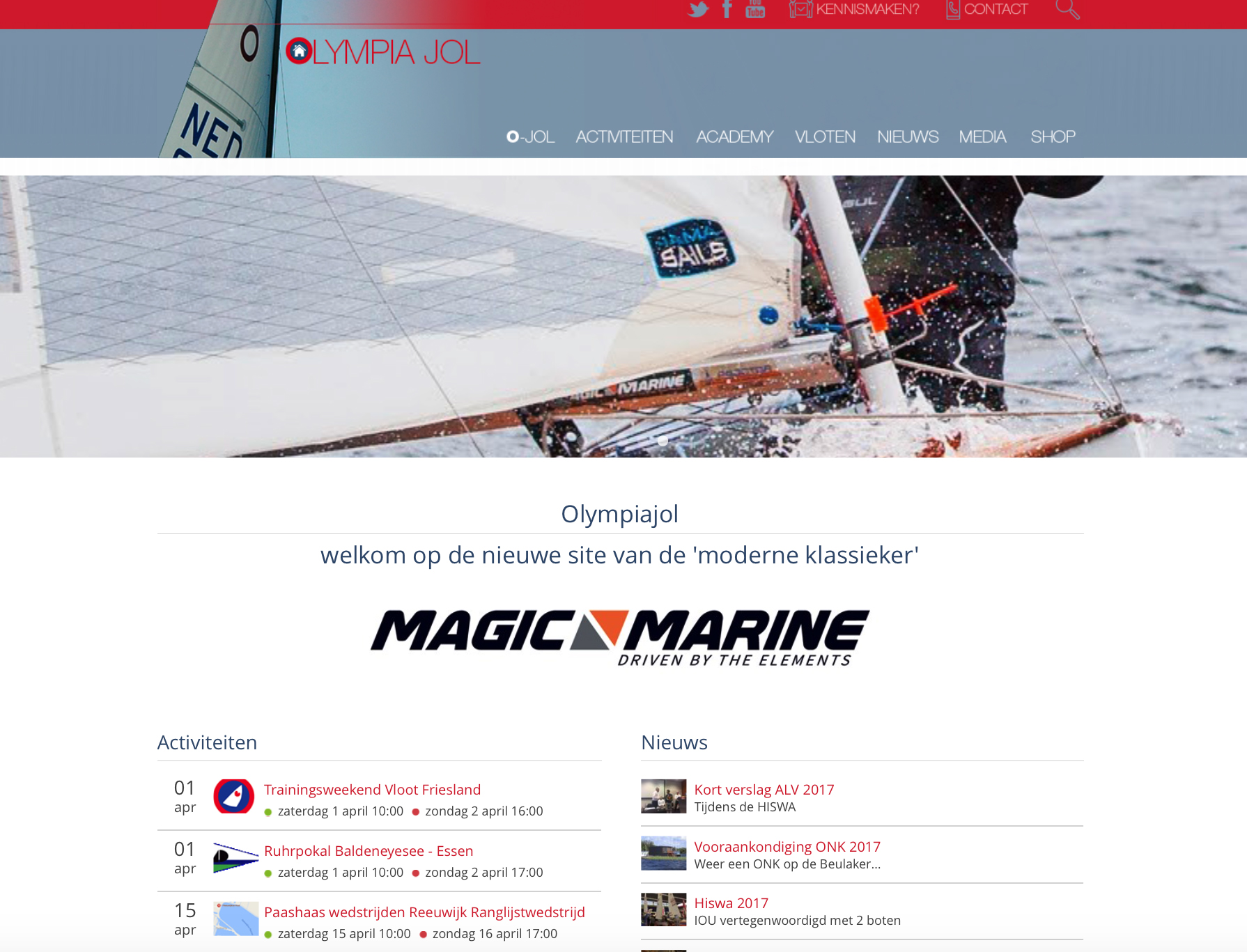 Nieuwe Website www.olympiajol.nl