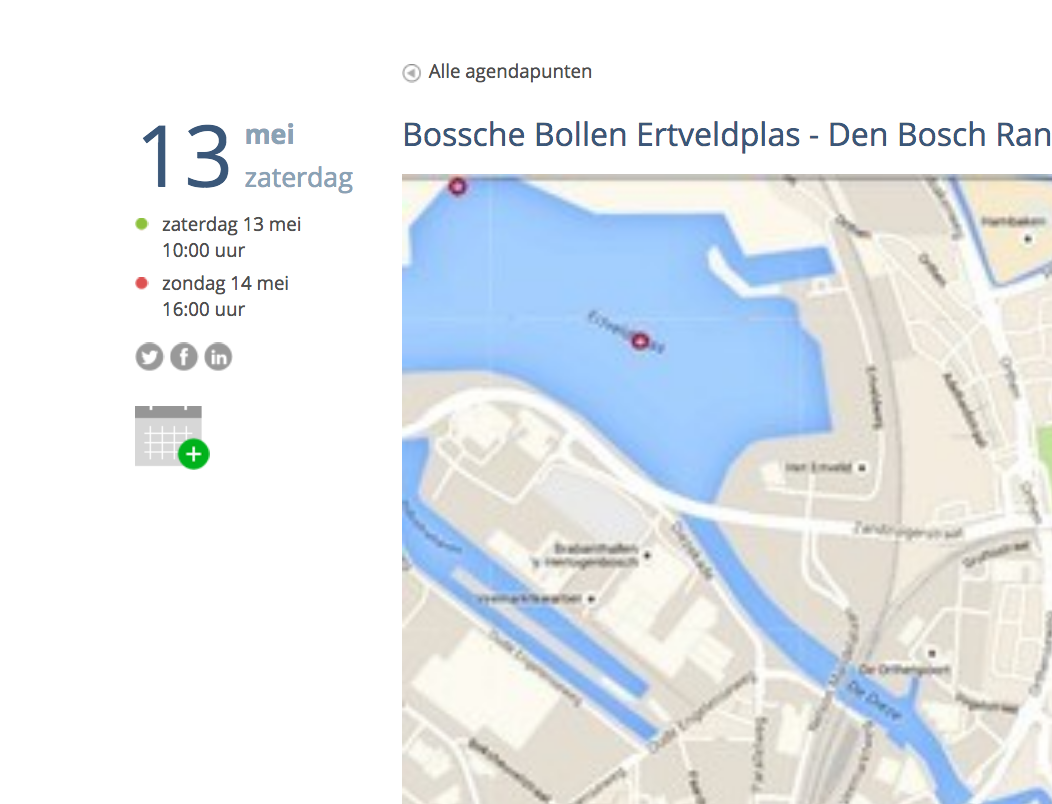Extra uitleg wedstrijdkalender