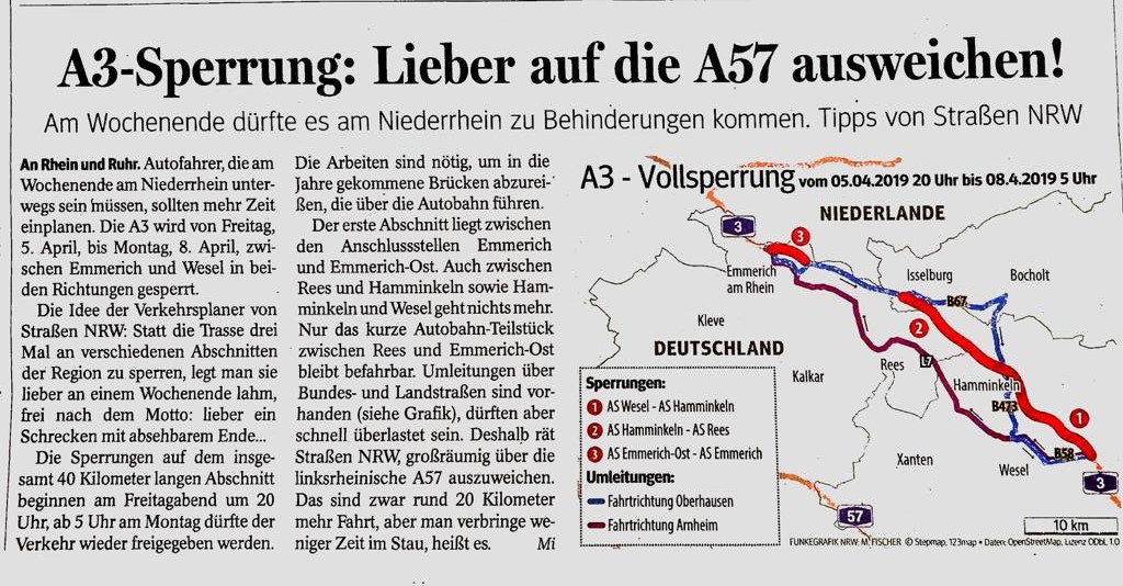 Attentie....Zeilen in Essen