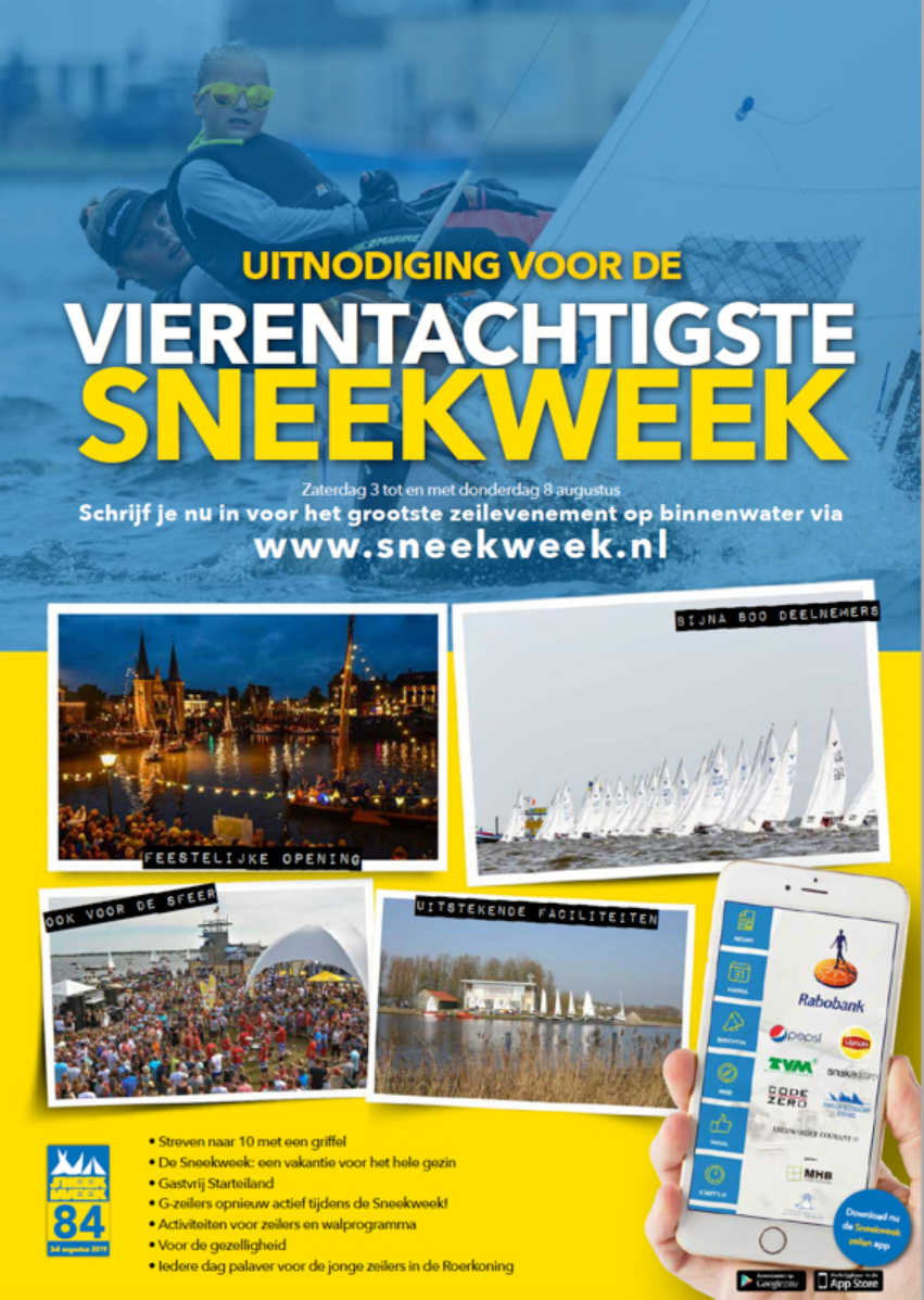 Sneekweek 2019; 3 t/m 8 Augustus
