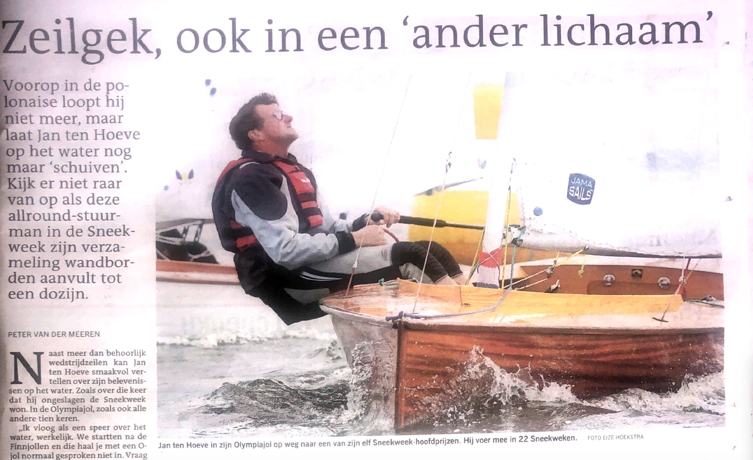 Olympiajollers in de Pers