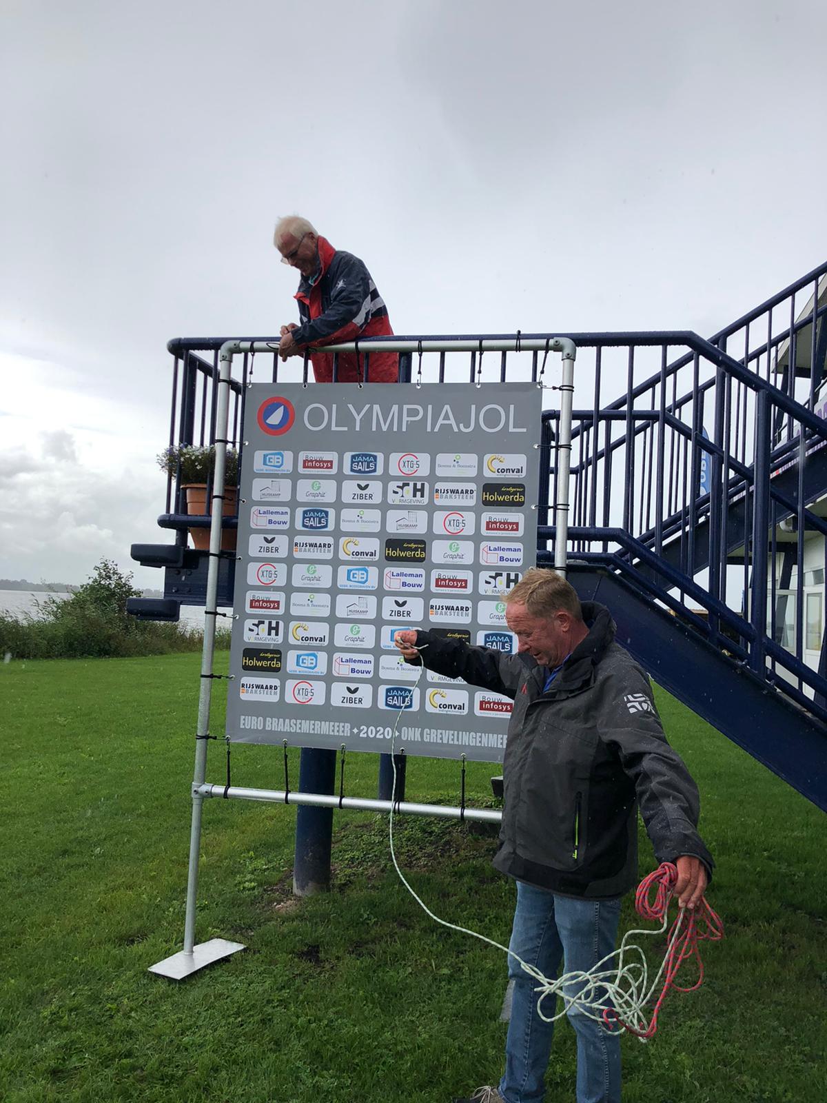 Sponsorbord EURO en de prijzen