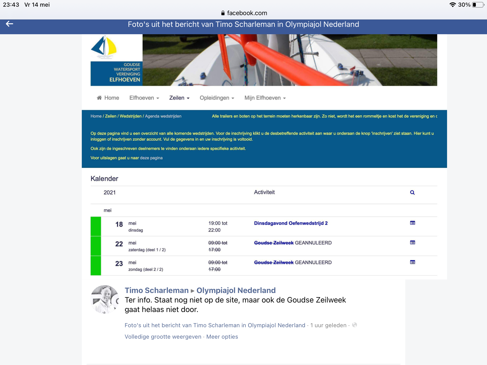 Ook nog niet varen op Gouda en Grou....
