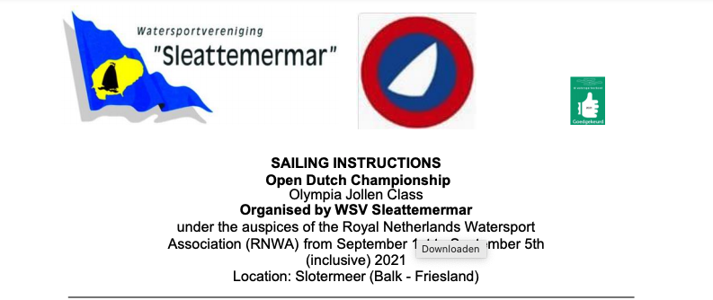 Sailing Instructions