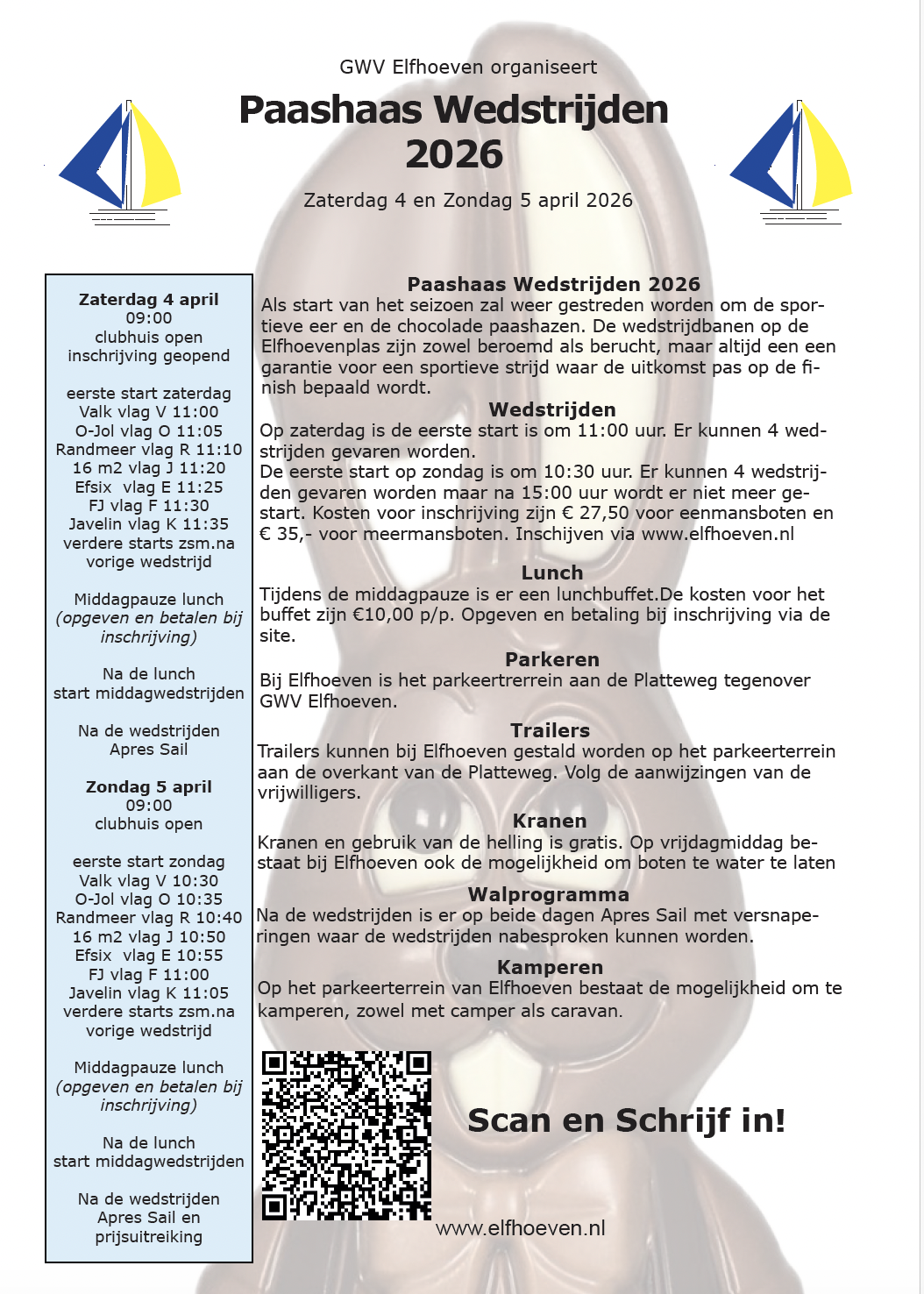 Paashaas Wedstrijden 2026 