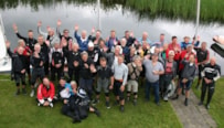 Veertig Olympiajollers op de Spiegelplas groeten U!